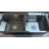 Chậu rửa inox Hwata 2 hộc vuống BDV2 3 Chậu rửa inox Hwata 2 hộc vuống BDV2 2
