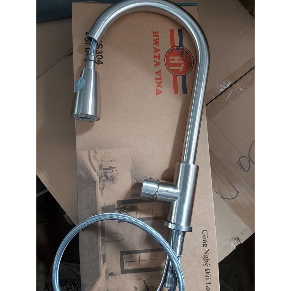 Vòi nước inox nóng lạnh Hwata HT-304-3 1 Vòi nước inox nóng lạnh Hwata HT-304-3