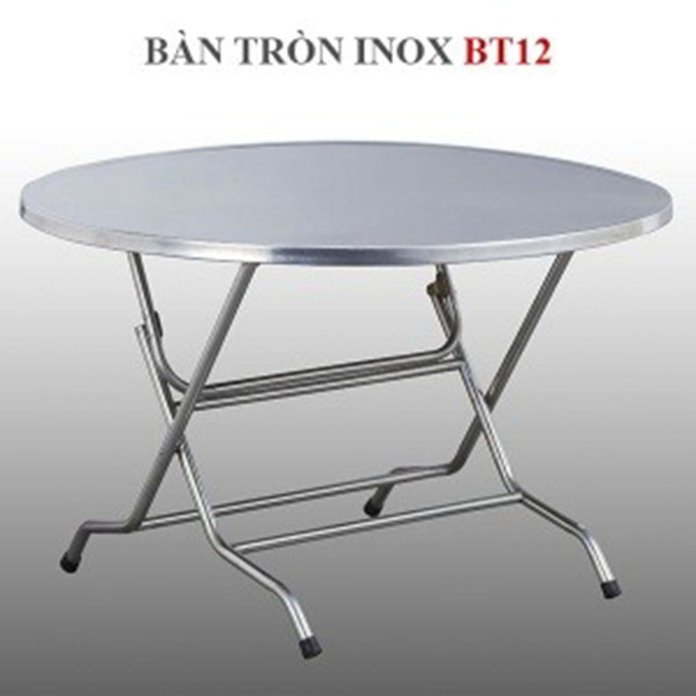 Bàn tròn inox Hwata BT12 1 Bàn tròn inox Hwata BT12
