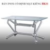 Bàn inox cố định mặt kiếng Hwata BK11 3 Bàn inox cố định mặt kiếng Hwata BK11 2