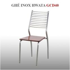 Ghế dựa inox cố định Hwata GCD40 (mặt gỗ)