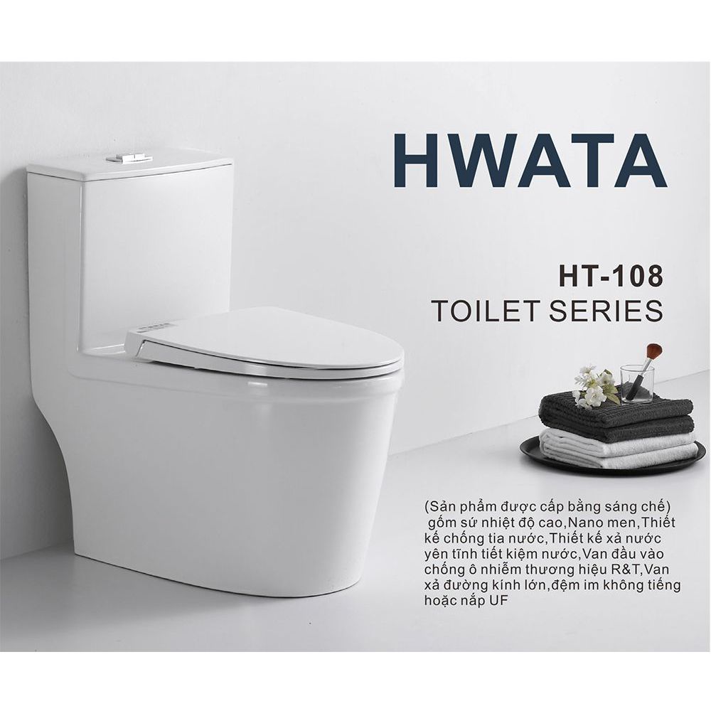 Bồn cầu nguyên khối Hwata HT-108UF 1 Bồn cầu nguyên khối Hwata HT-108UF