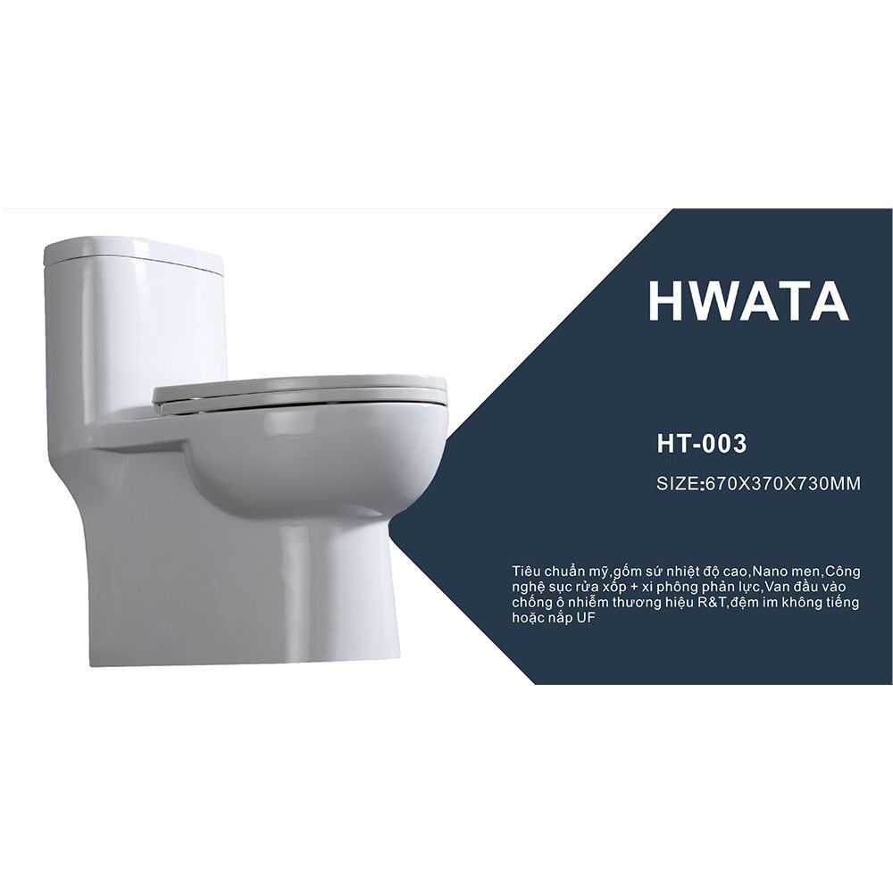 Bồn cầu nguyên khối Hwata HT-003UF 1 Bồn cầu nguyên khối Hwata HT-003UF