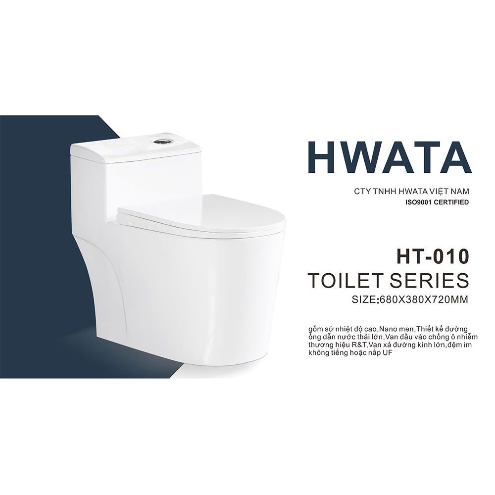 Bồn cầu nguyên khối Hwata HT-010PP 1 Bồn cầu nguyên khối Hwata HT-010PP