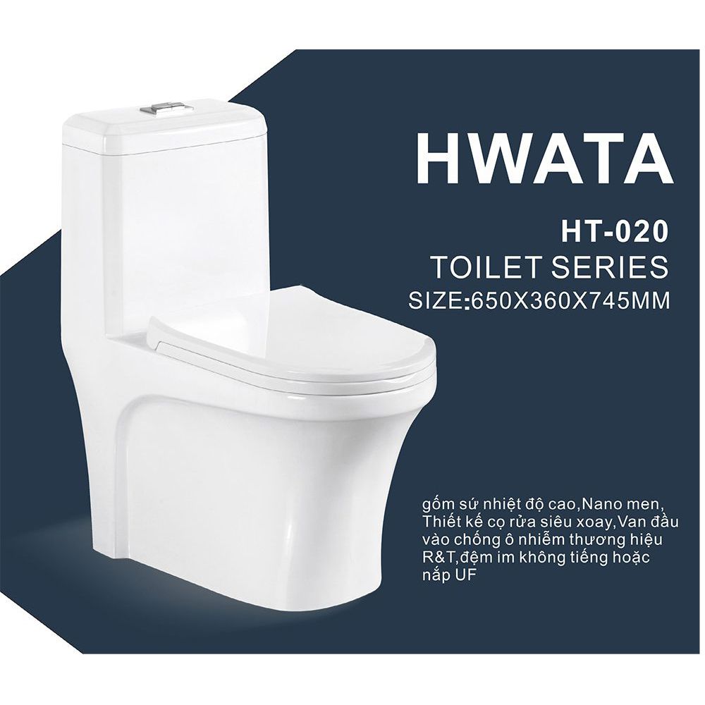 Bồn cầu nguyên khối Hwata HT-020PP 1 Bồn cầu nguyên khối Hwata HT-020PP