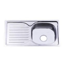 Chậu rửa inox Hwata một hộc cánh nhỏ B1