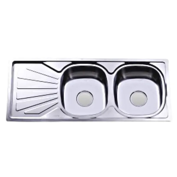 Chậu rửa inox Hwata hai hộc một cánh BDC4 1 Chậu rửa inox Hwata hai hộc một cánh BDC4